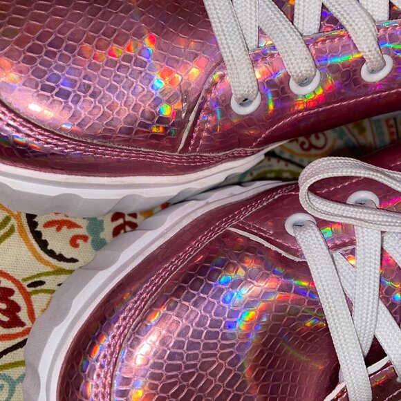 FILA holographic pink sneakers - platform - Picture 4 of 9